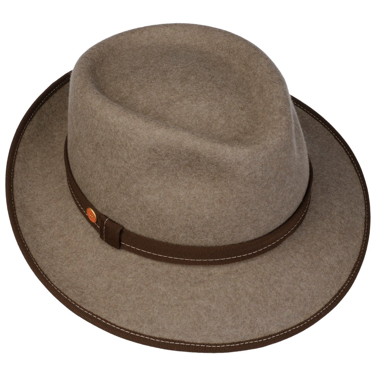 Tabea Wollhut braun-meliert 13