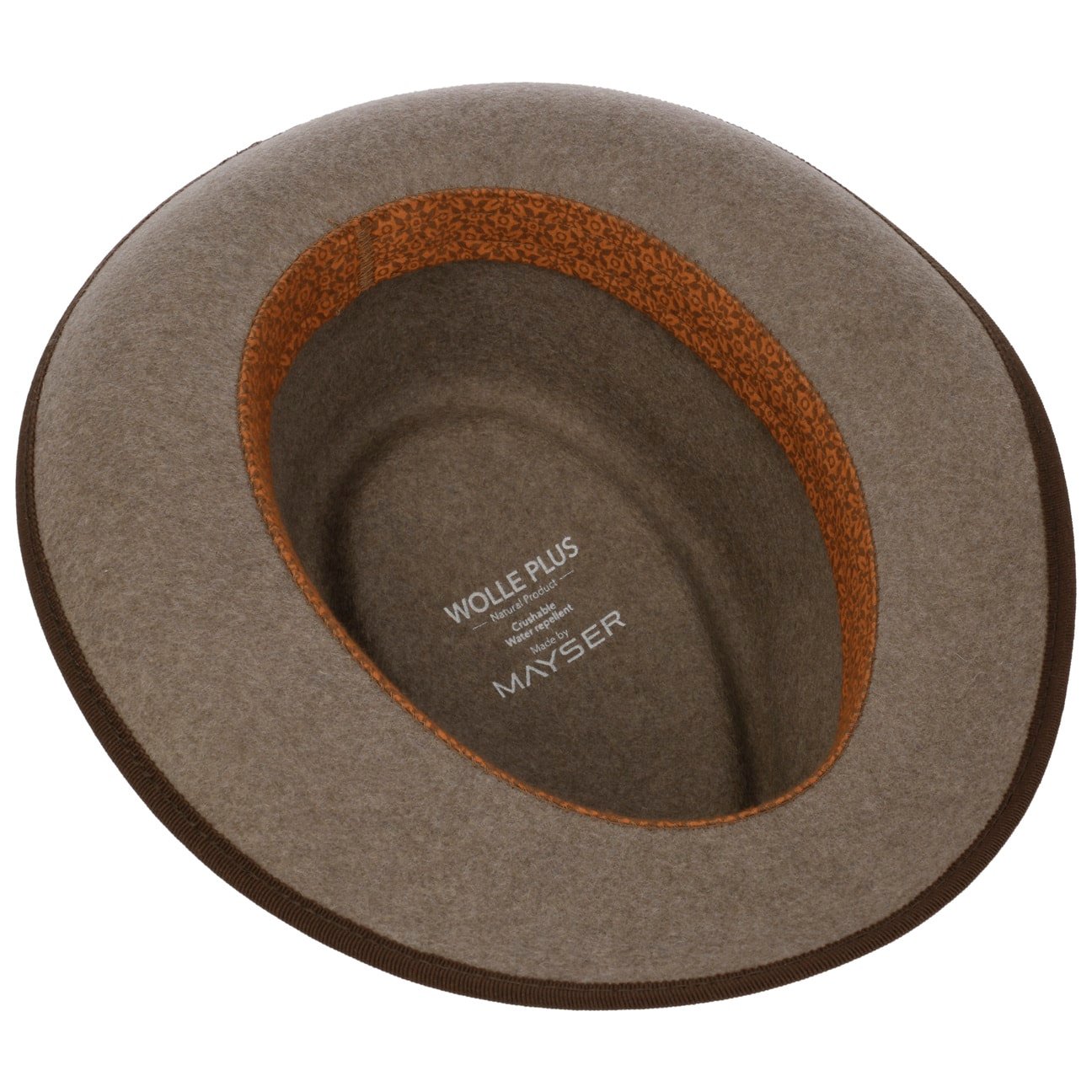 Tabea Wollhut braun-meliert 14