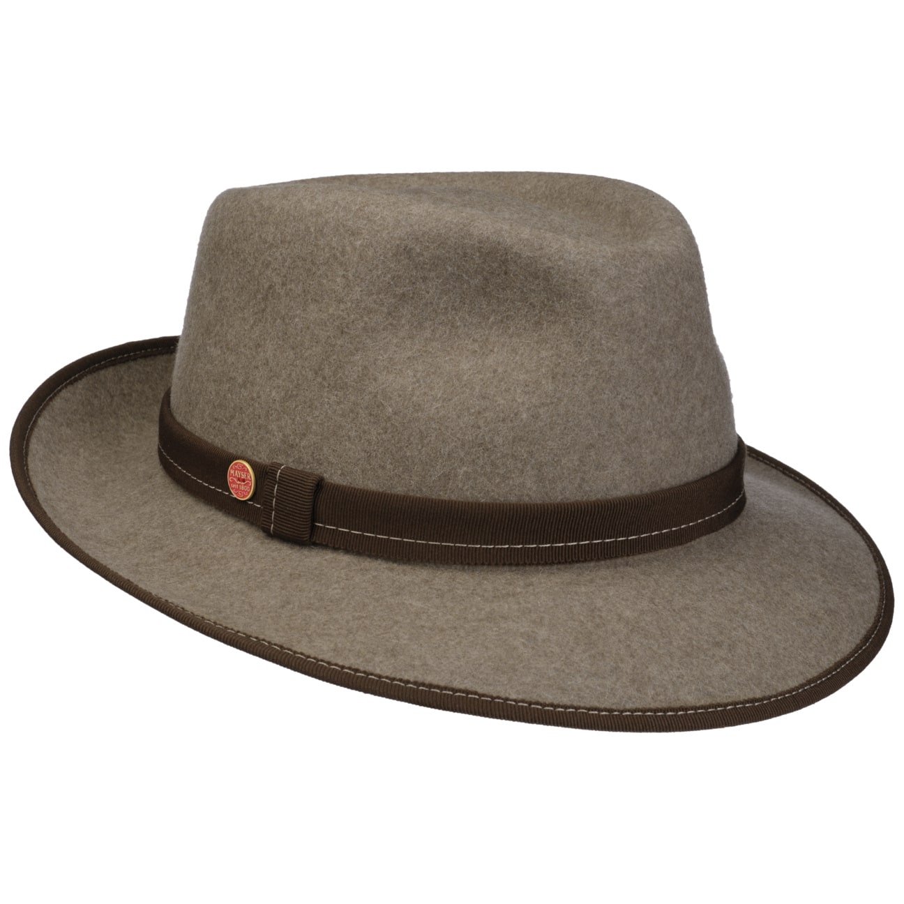 Tabea Wollhut braun-meliert 12