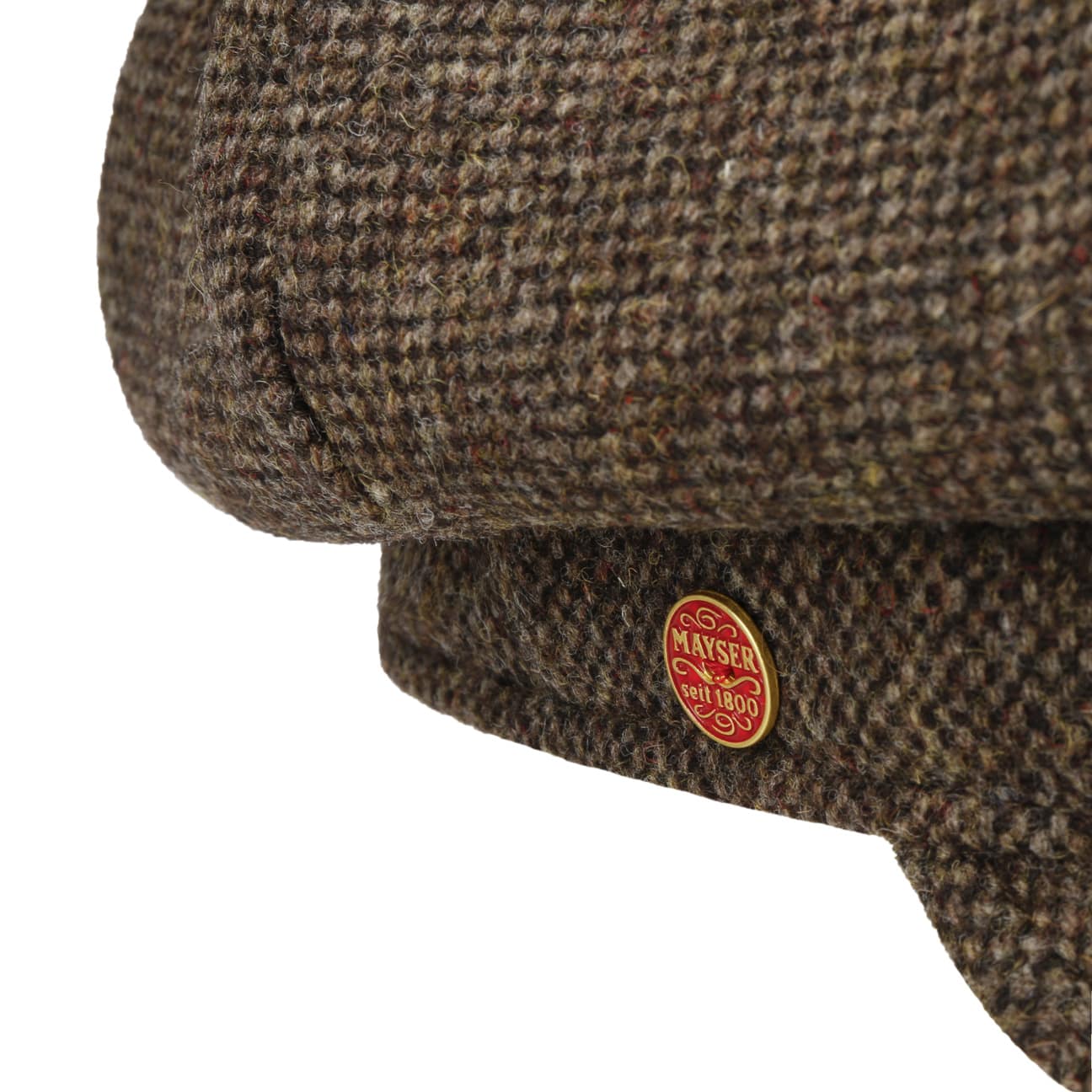 Coco Tweed Ballonmütze dunkelbraun 22