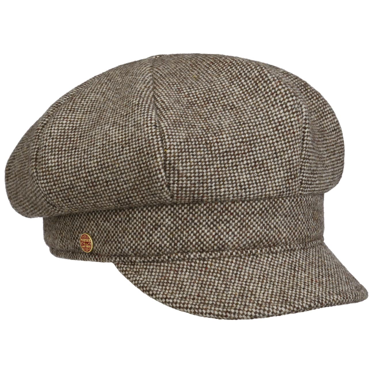 Coco Tweed Ballonmütze beige 2