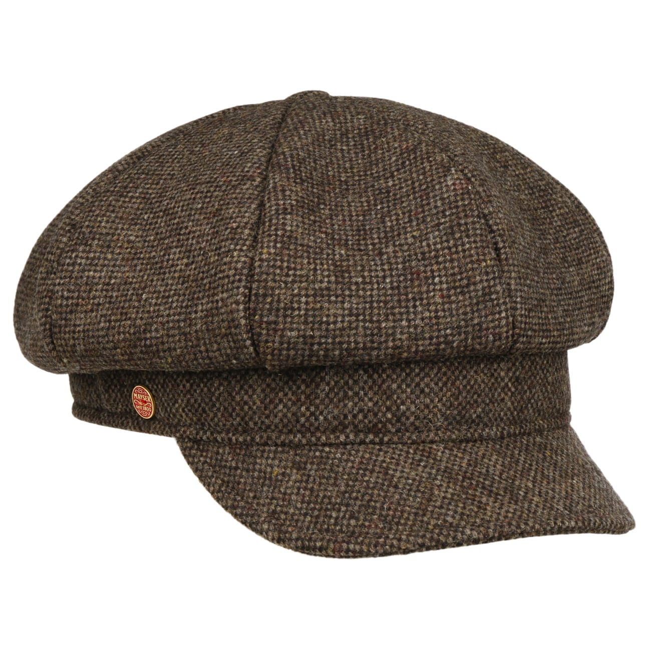 Coco Tweed Ballonmütze dunkelbraun 19
