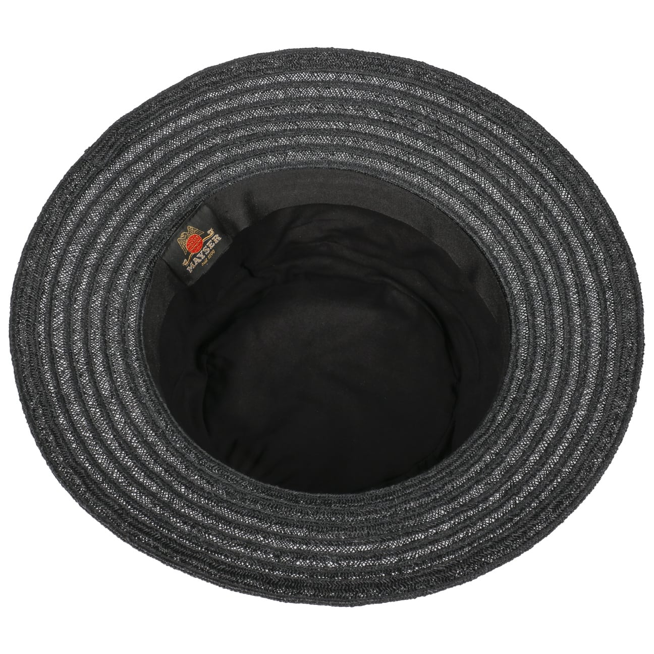 Chapeau en tissu Alma Caranda Circles schwarz 8