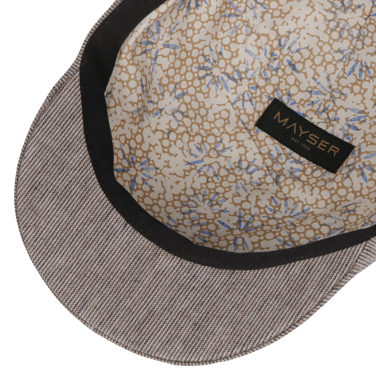Paddy Stripes Flat Cap beige 4