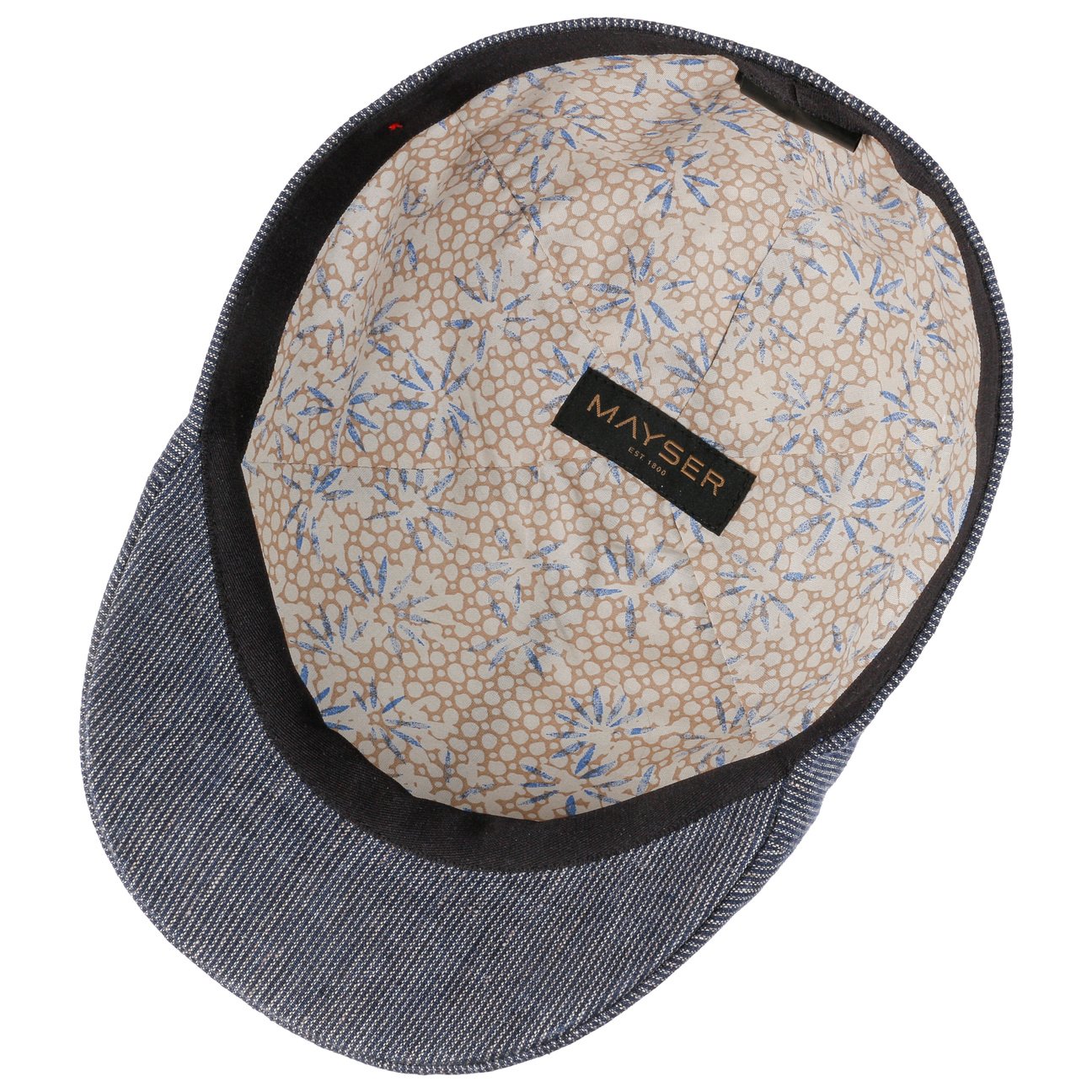 Paddy Stripes Flat Cap dunkelblau 8