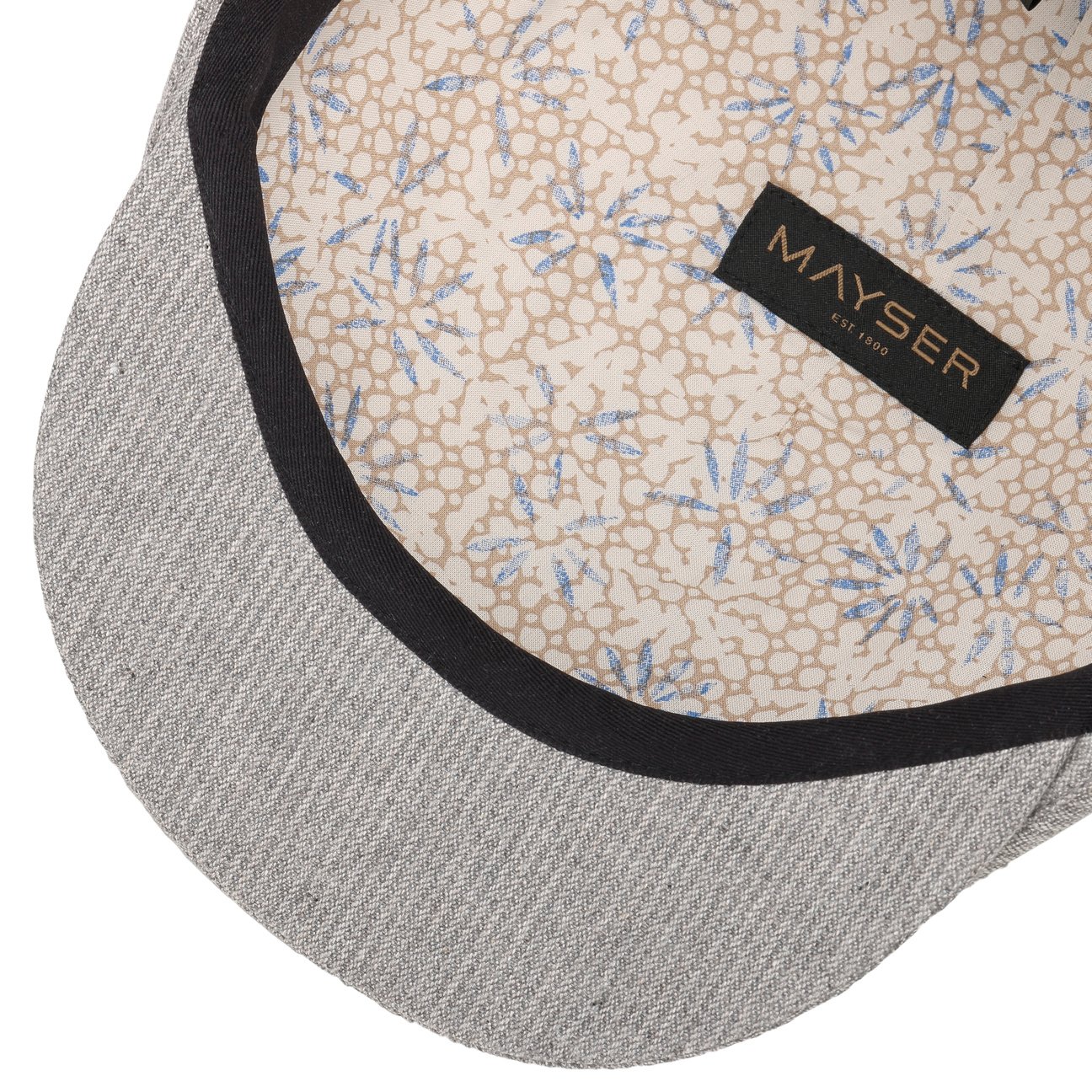 Simon Stripes Flatcap grau 6