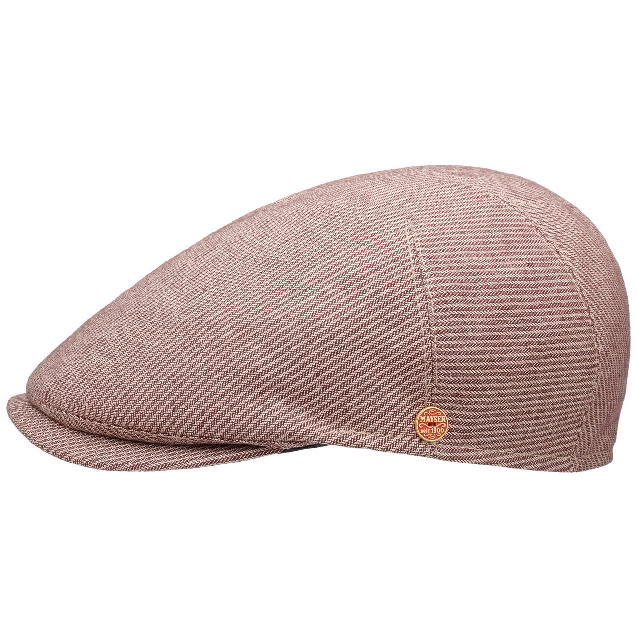 Simon Stripes Flatcap braun 2