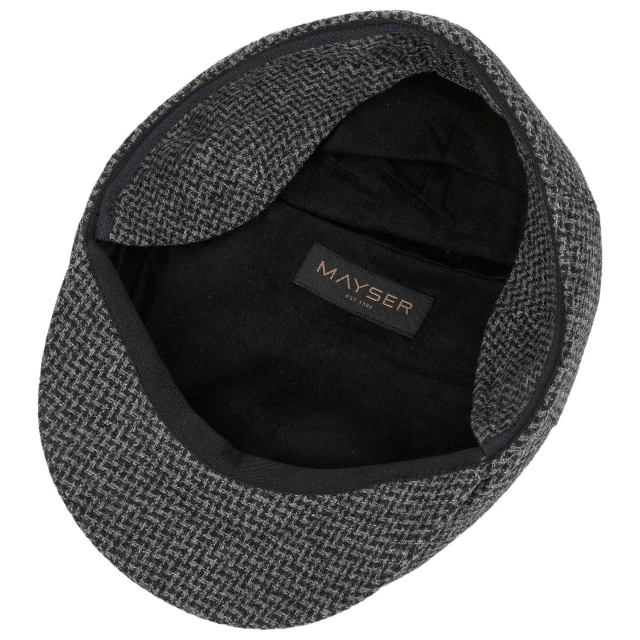Casquette plate Merlino Zigzag avec cache-oreilles schwarz 11