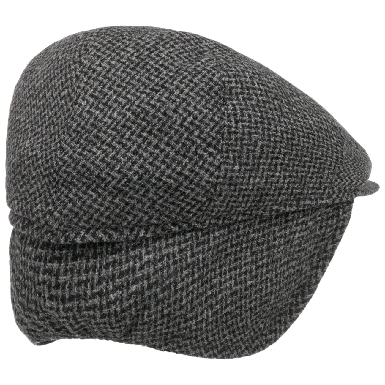 Casquette plate Merlino Zigzag avec cache-oreilles schwarz 12