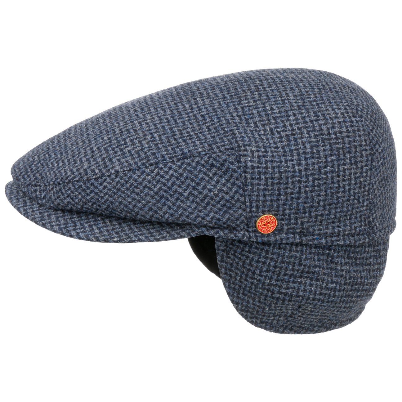 Casquette plate Merlino Zigzag avec cache-oreilles dunkelblau 3