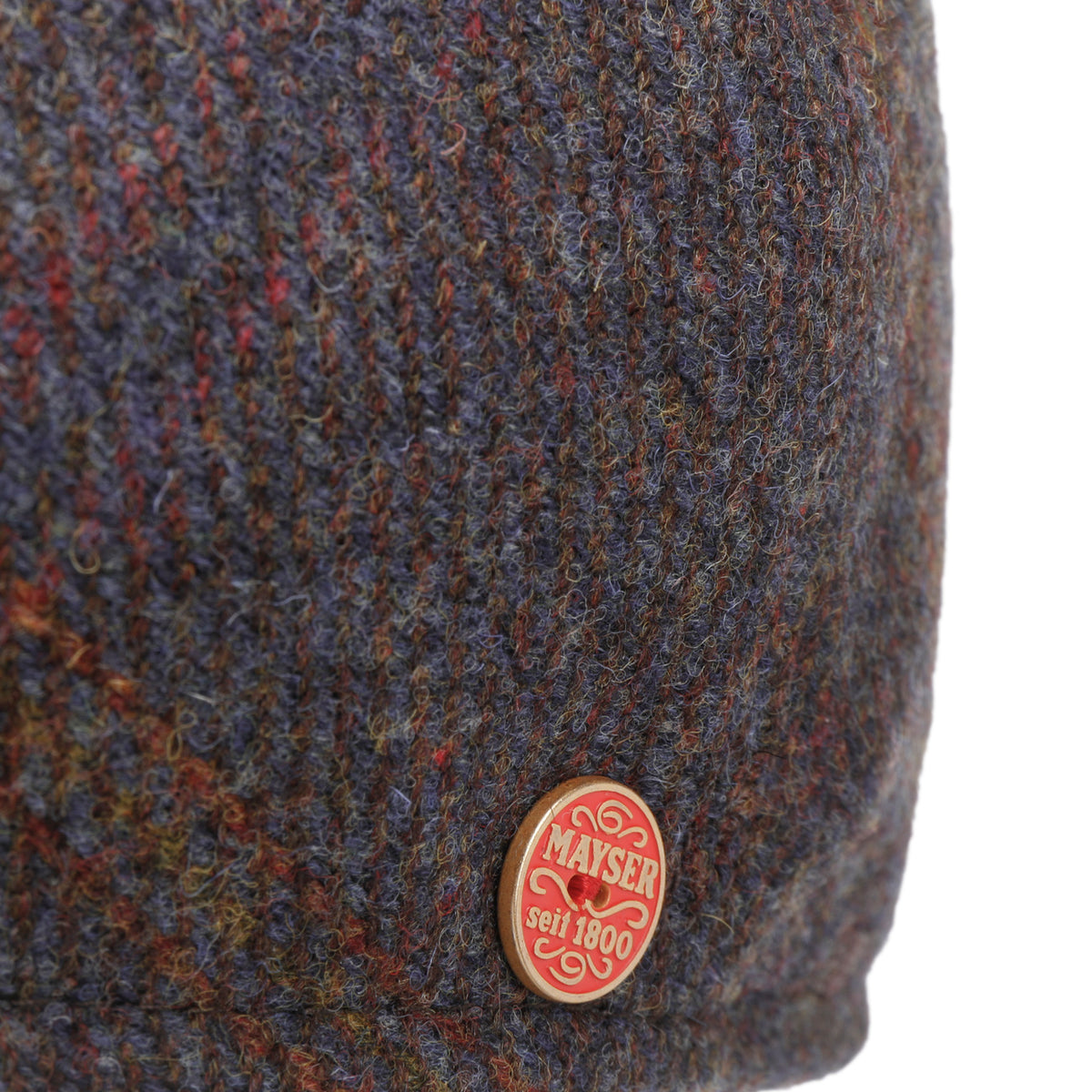 Erik Shetland Wool Flat Cap blau-grün 5