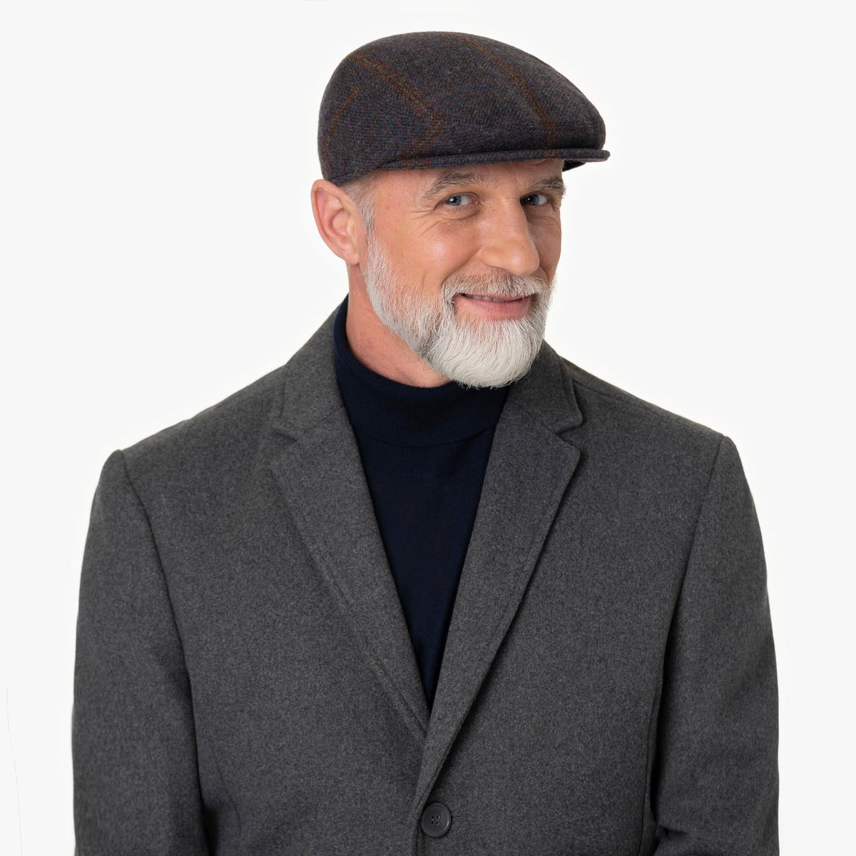 Erik Shetland Wool Flat Cap Modell 1