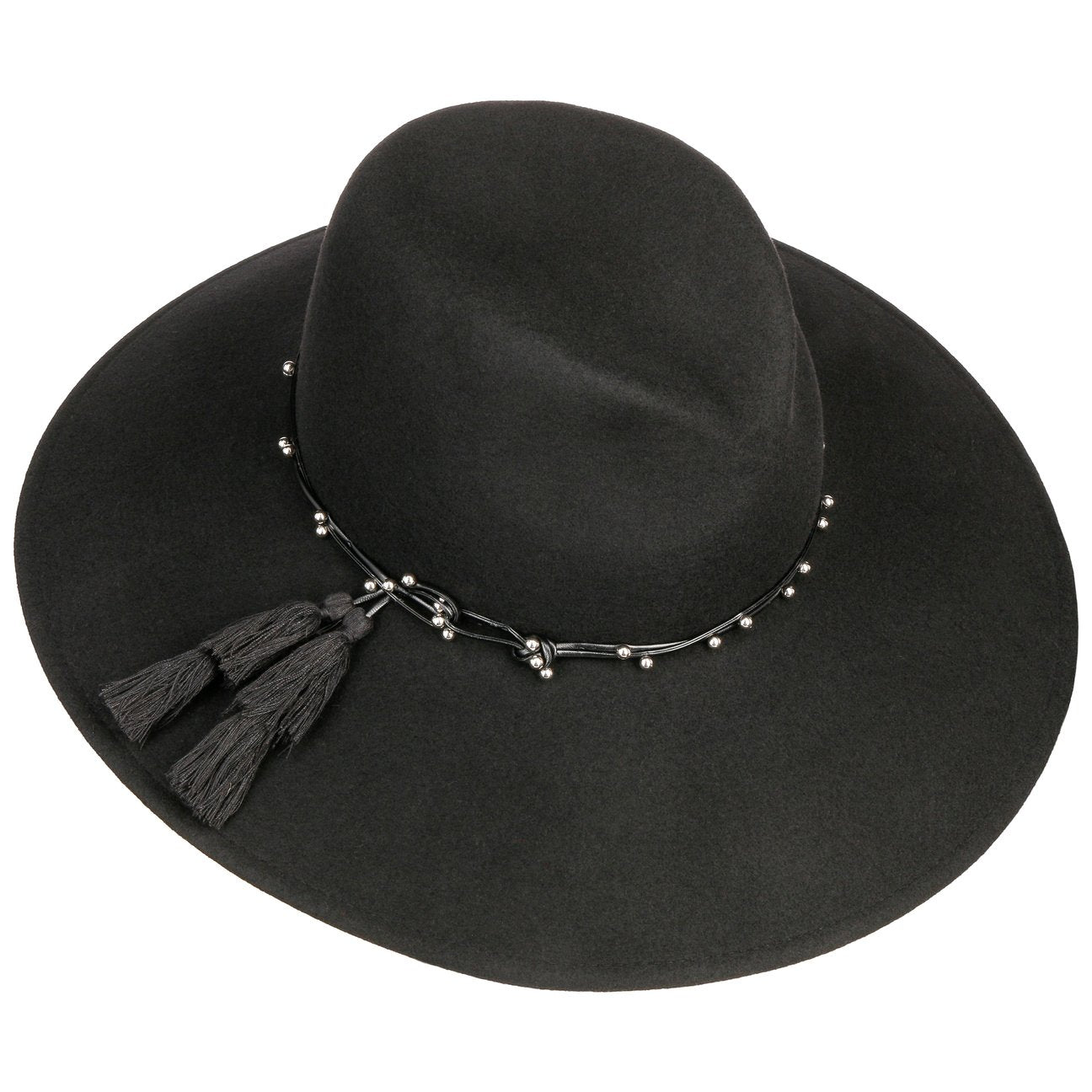 Bonnet en laine Hilary schwarz 18