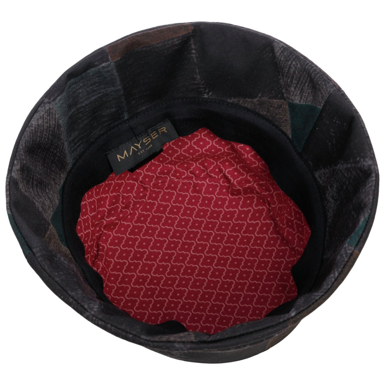 Maite Check Bucket Hat schwarz-grün 3