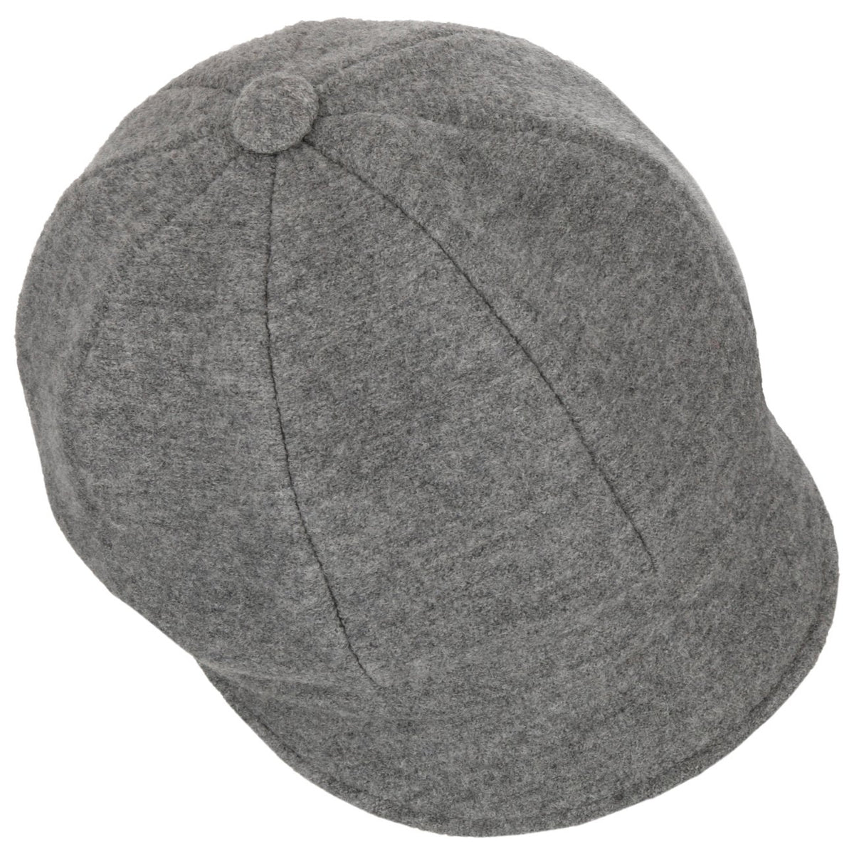 Berretto Newsboy in Lana Follata grau 12