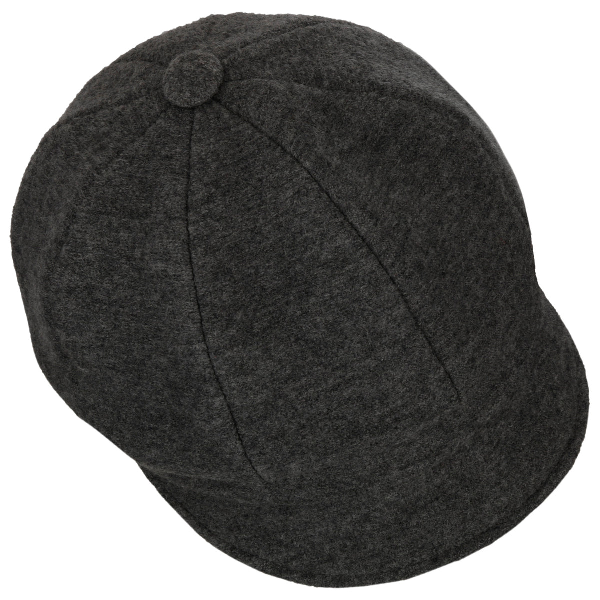 Berretto Newsboy in Lana Follata anthrazit 3