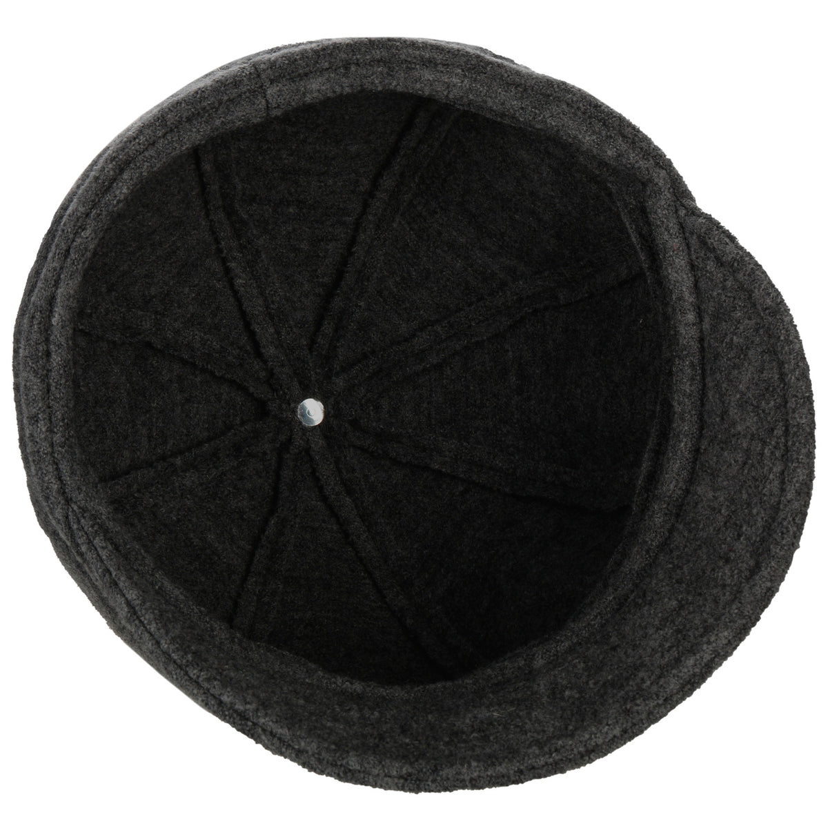 Berretto Newsboy in Lana Follata anthrazit 4