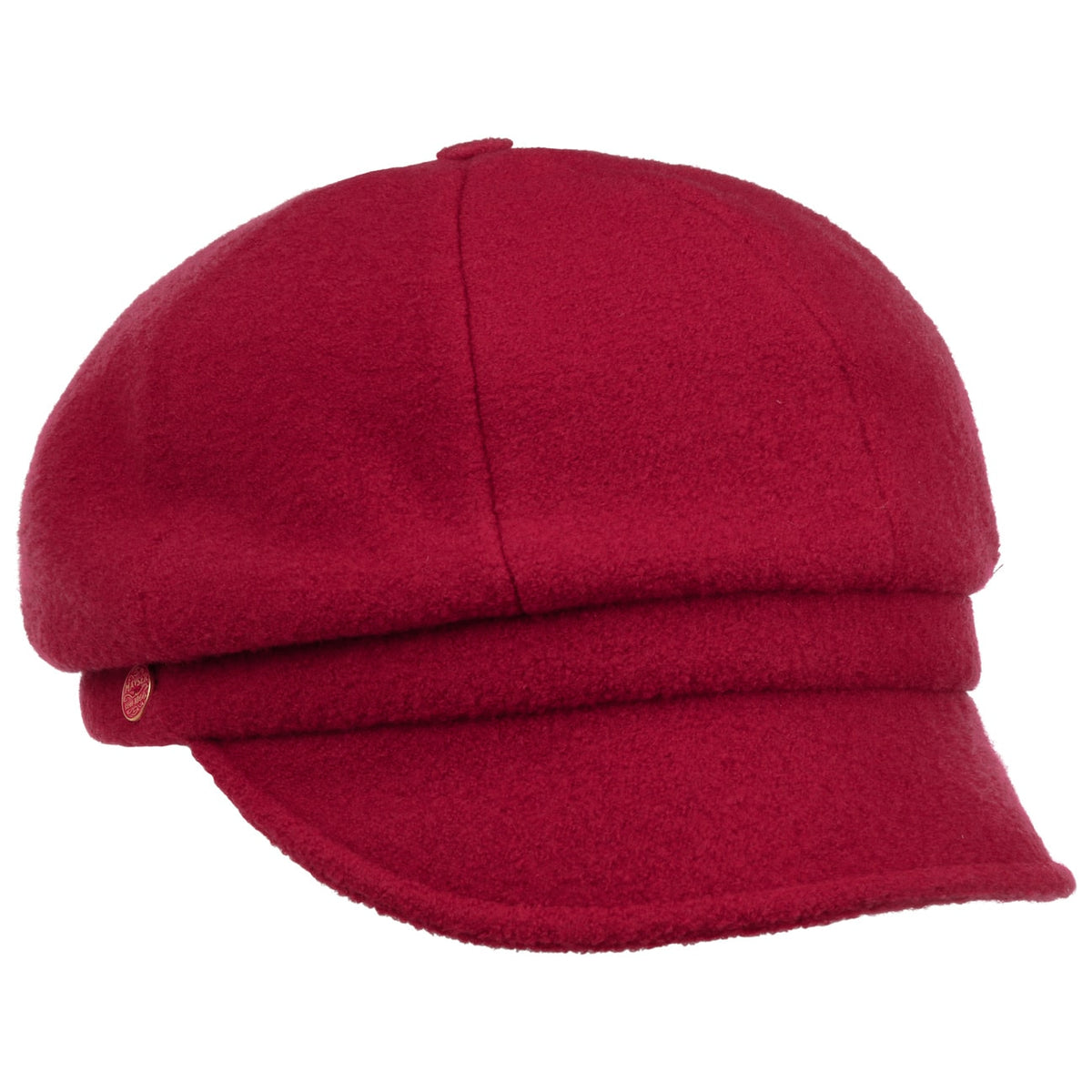 Berretto Newsboy in Lana Follata himbeerrot 15