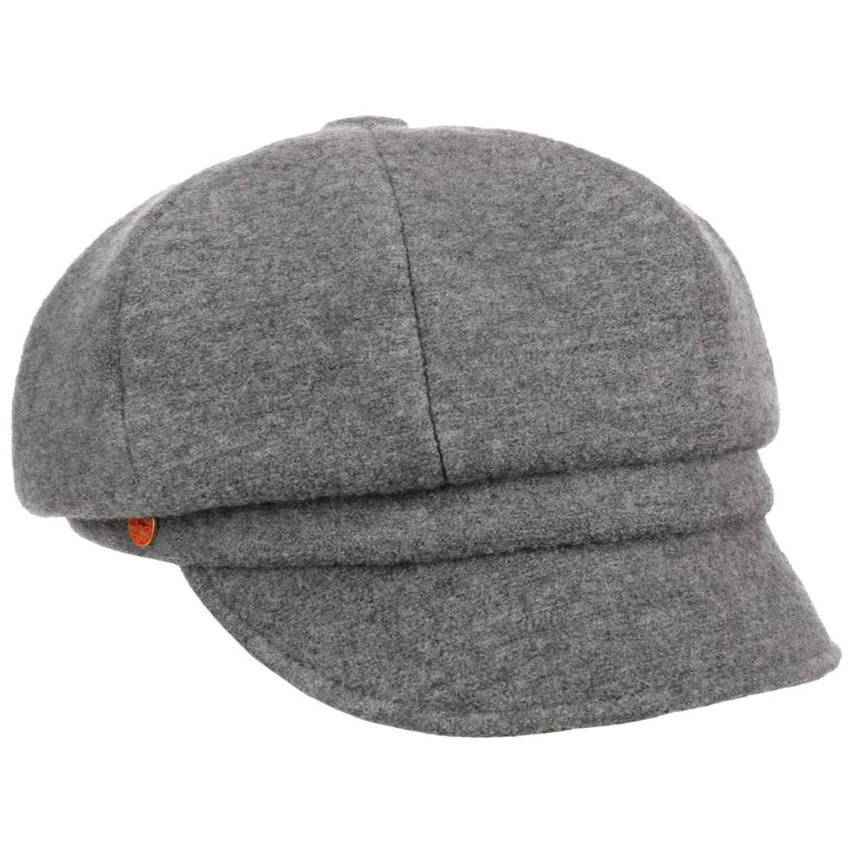 Berretto Newsboy in Lana Follata grau 11