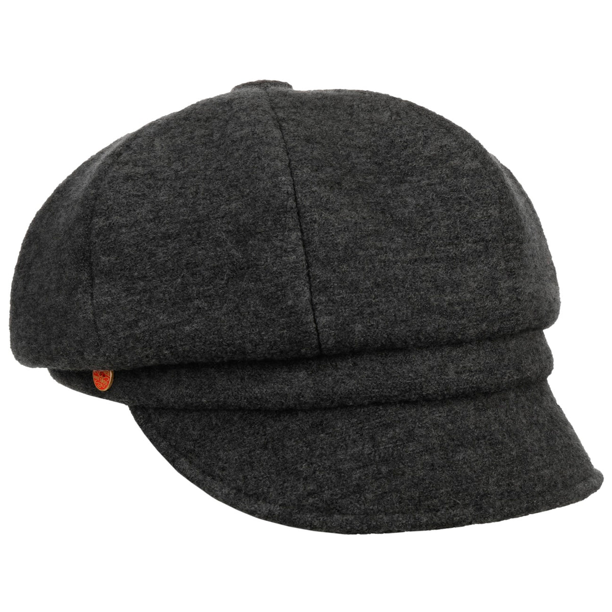 Berretto Newsboy in Lana Follata anthrazit 2