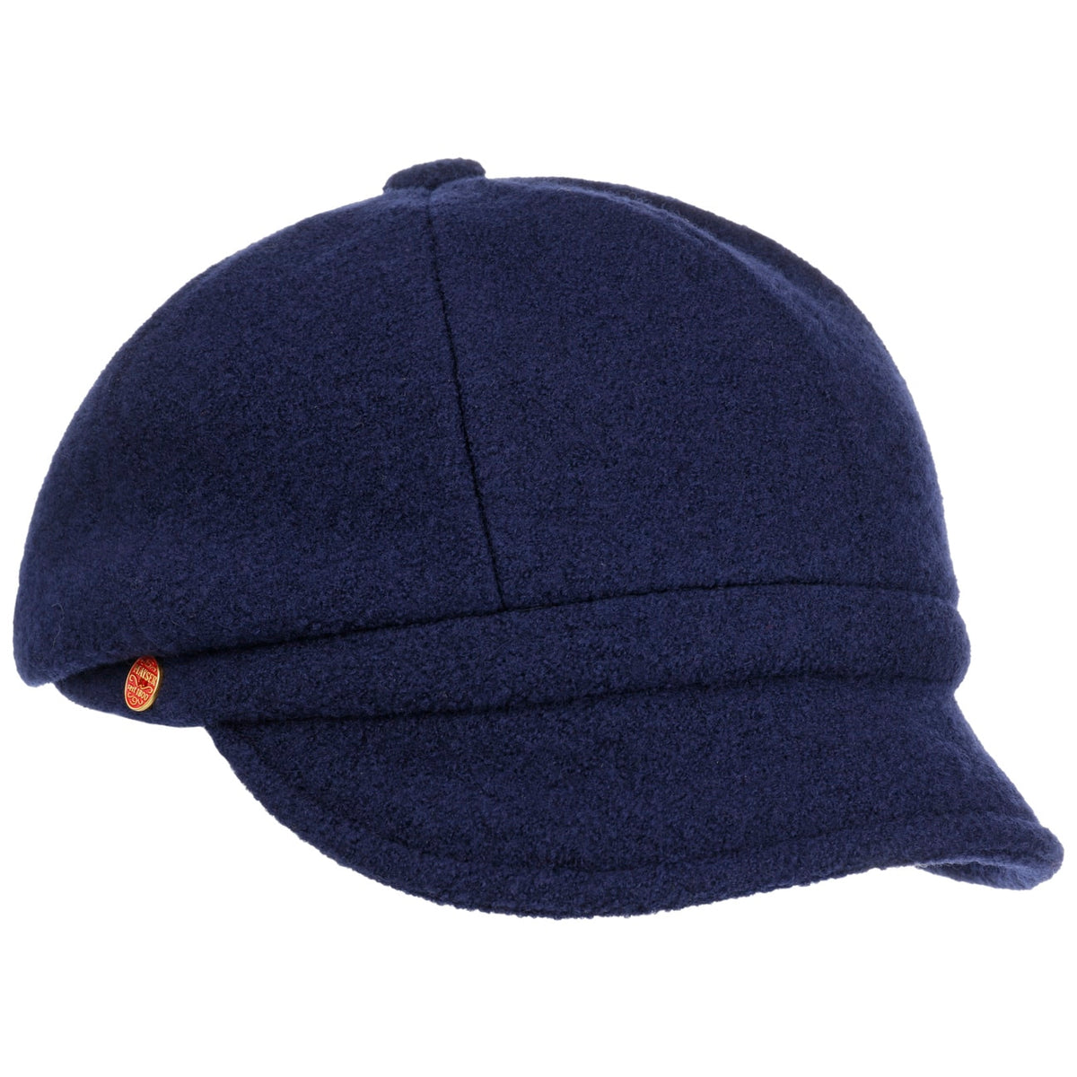 Berretto Newsboy in Lana Follata dunkelblau 8