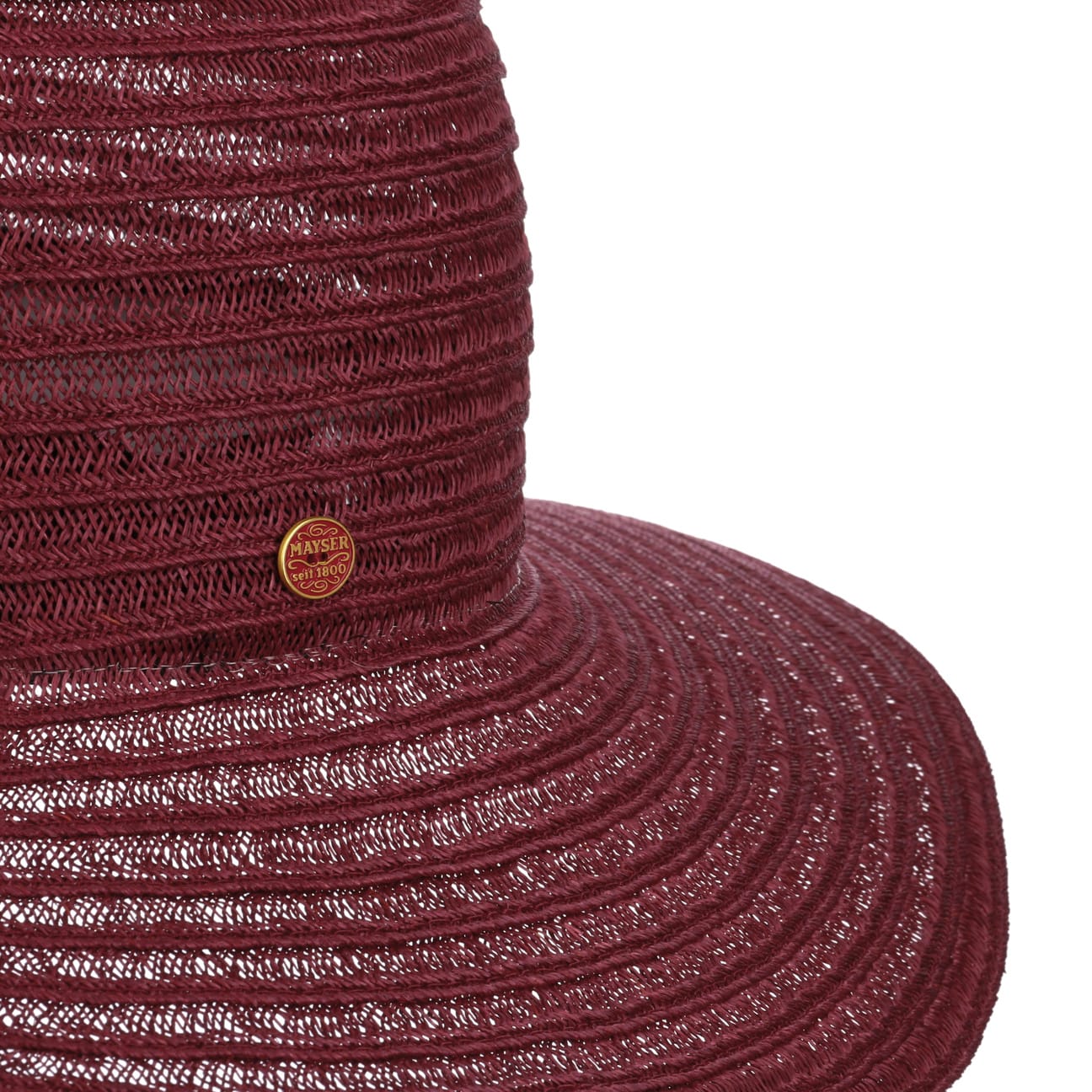Janell Hemp Rollable Floppy Hat bordeaux 10