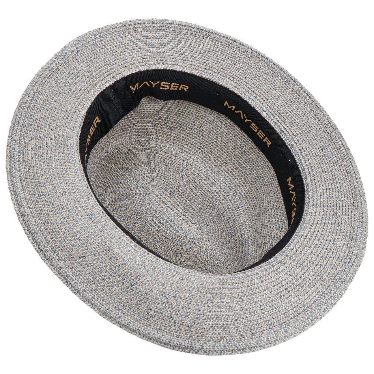 Nane Crushable Bortenhut blau-meliert 14