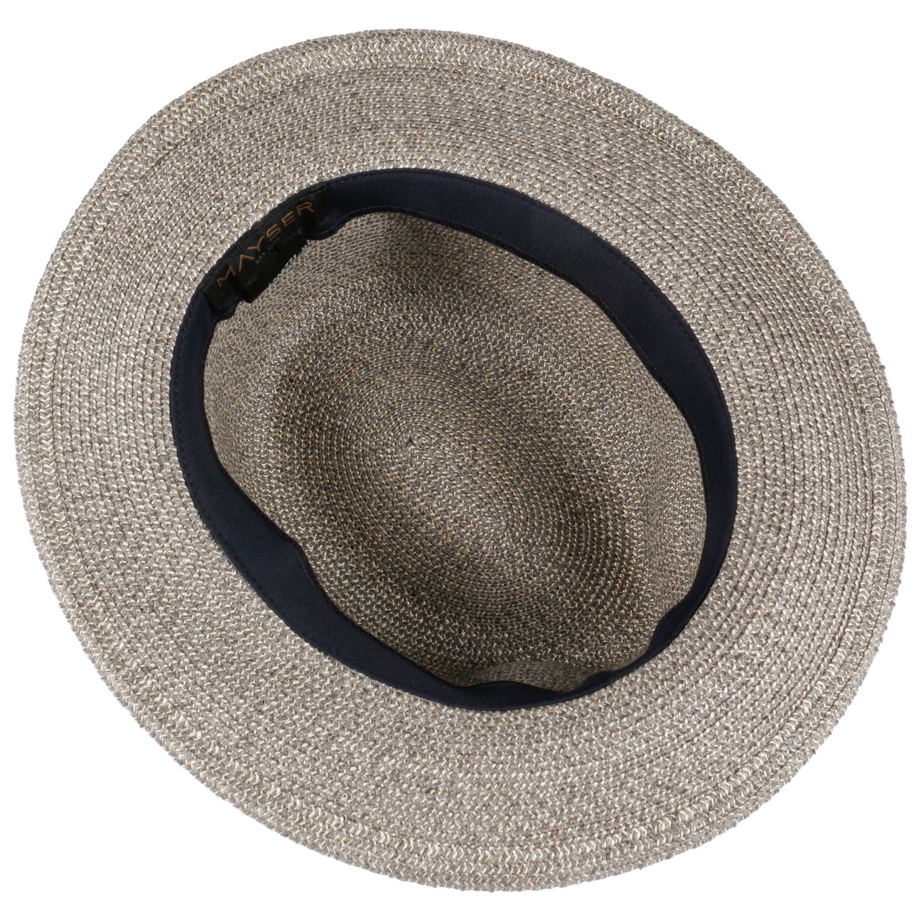 Nane Crushable Classic Flettet Hatt grau-meliert 4