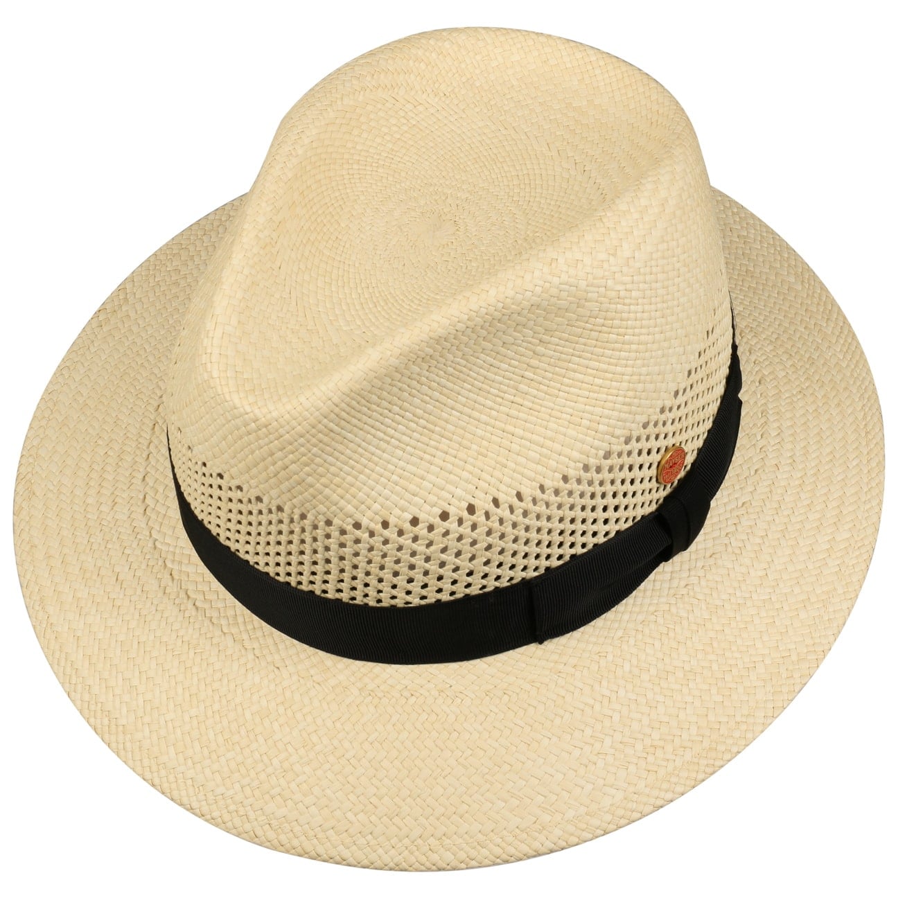 Imperia Panama Strohhut natur-schwarz 19