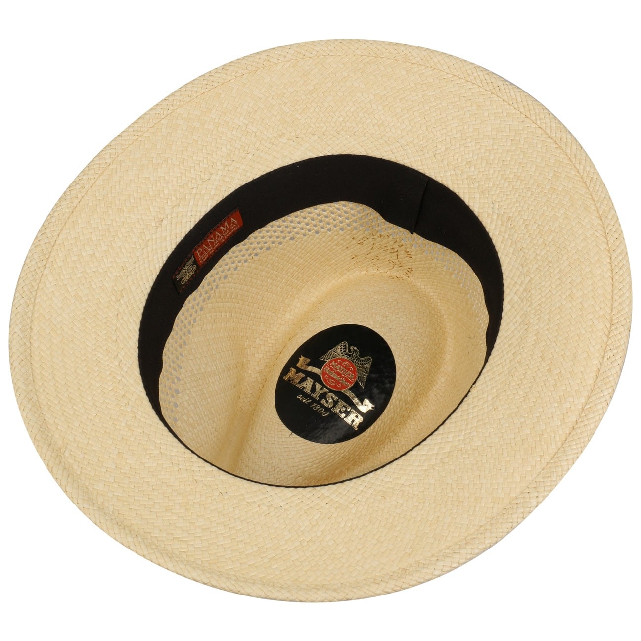 Imperia Panama Strohhut natur-schwarz 20