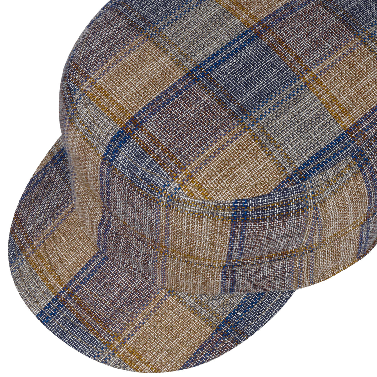 Sören Check armémössa beige-blau 3