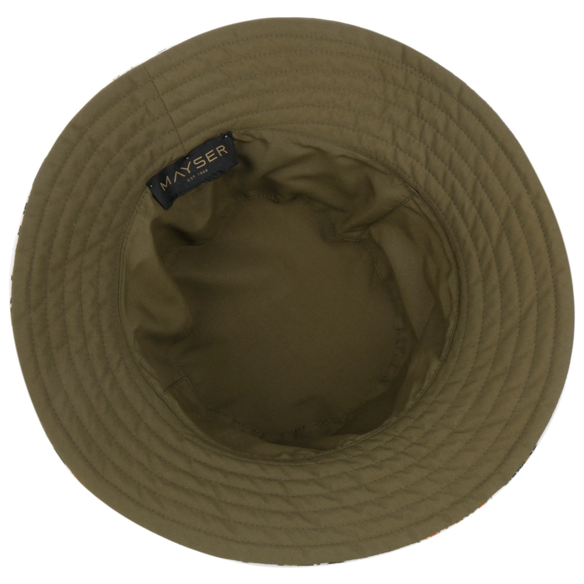 Malu Floral Vendbar Hatt oliv 6