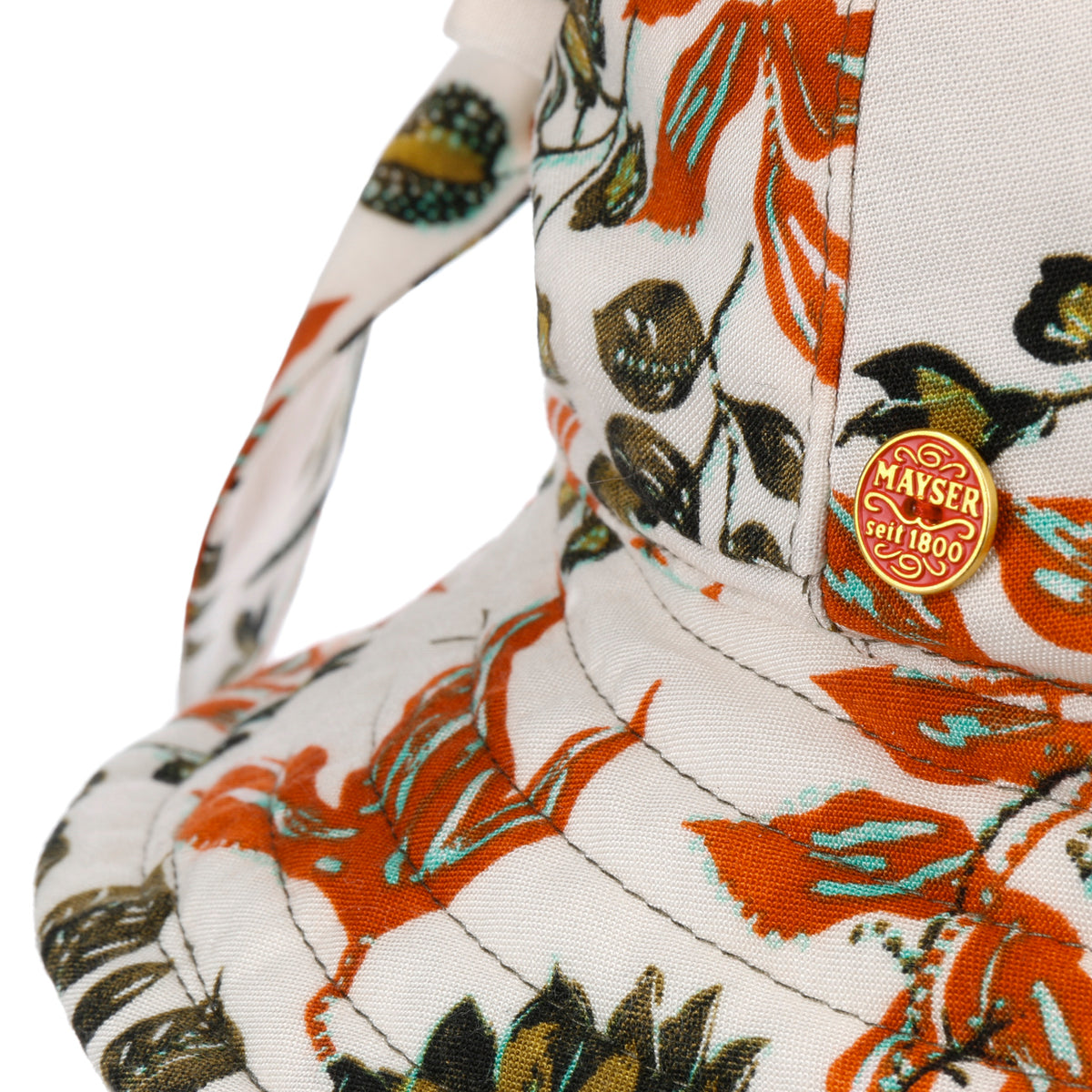 Malu Floral Vendbar Hatt oliv 8