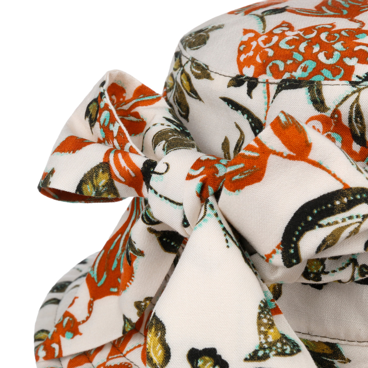 Malu Floral Vendbar Hatt oliv 9