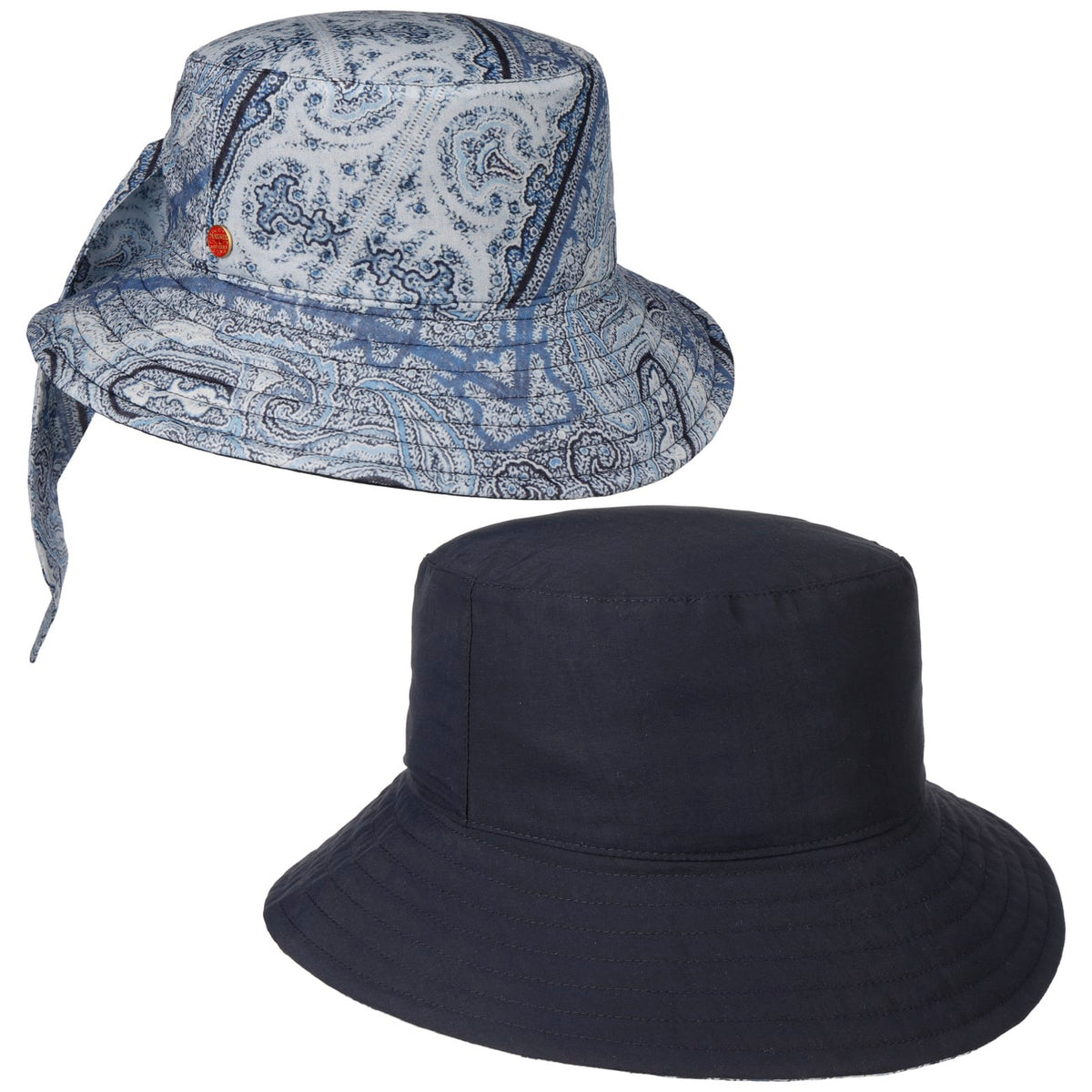 Malu Paisley Vendbar Hatt dunkelblau 3