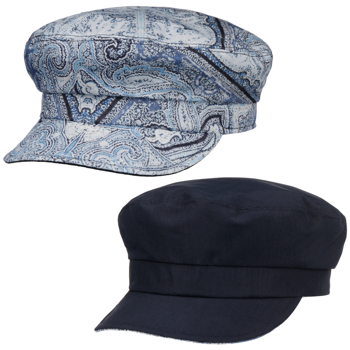 Kendy Paisley Vendbar Skipperlue blau 4