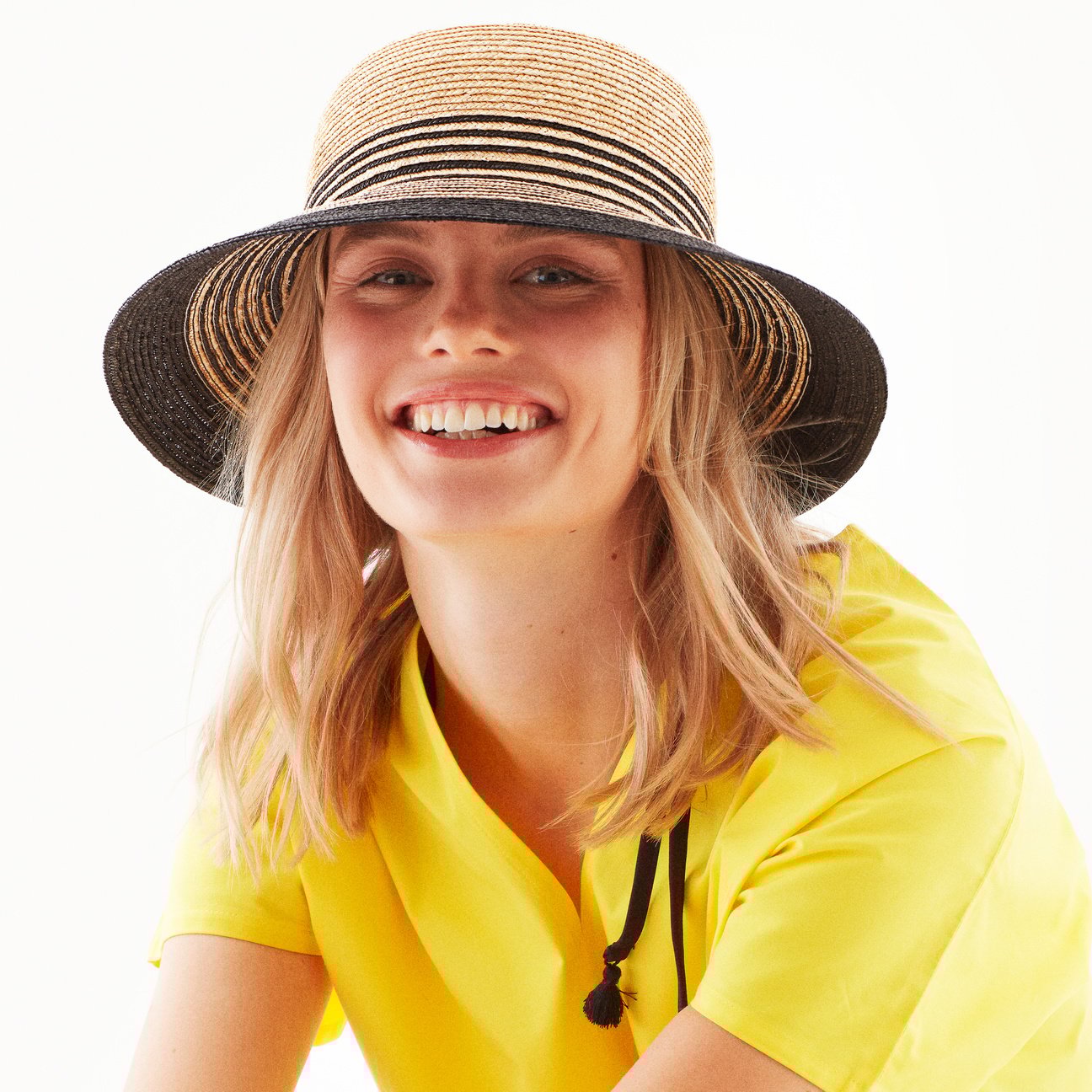 Clea Twotone Strohoed met UV-Bescherming Modell 1