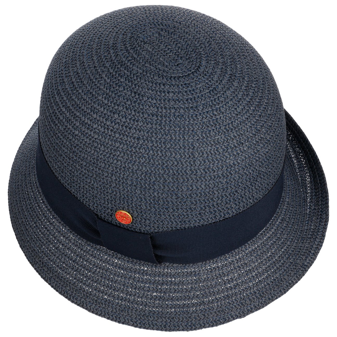 Chapeau en paille tressée en papier Nanni dunkelblau 11