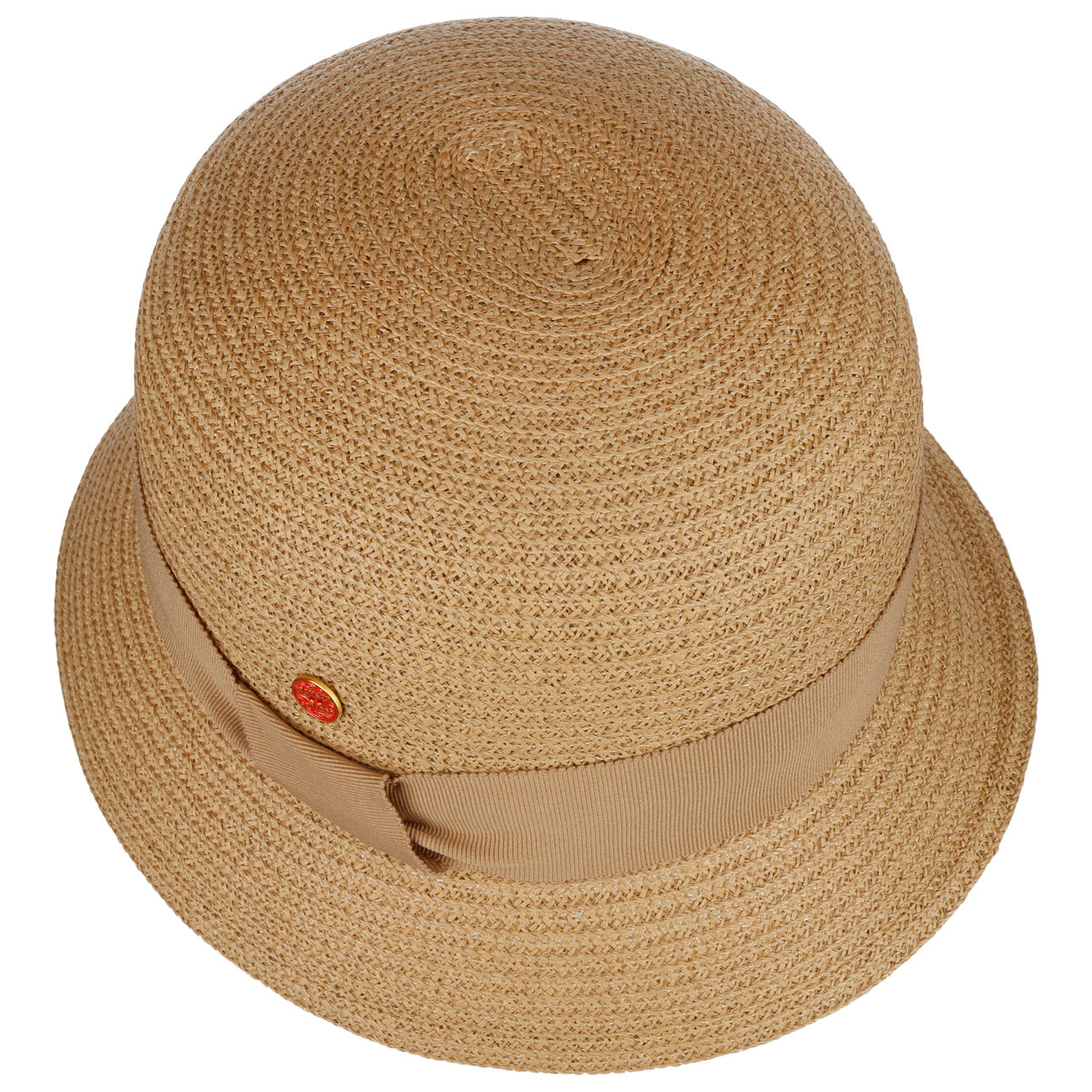 Chapeau en paille tressée en papier Nanni natur 15