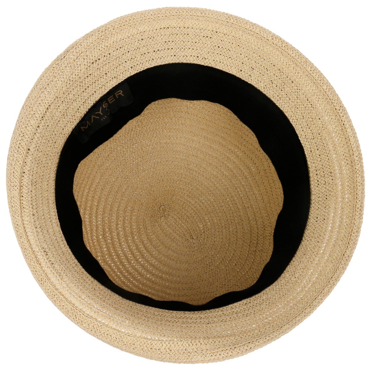 Chapeau en paille tressée en papier Nanni beige 8