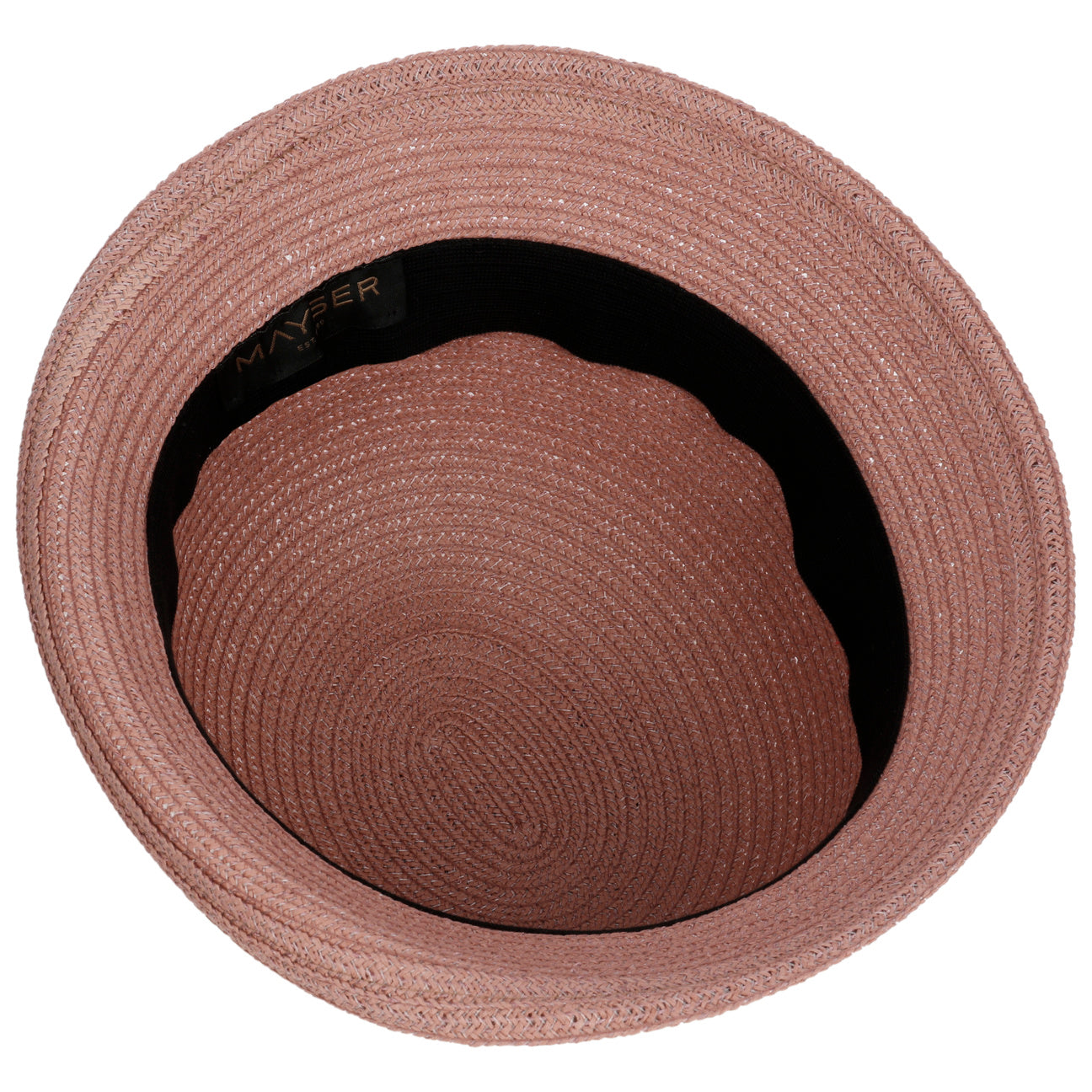 Chapeau en paille tressée en papier Nanni altrosa 4