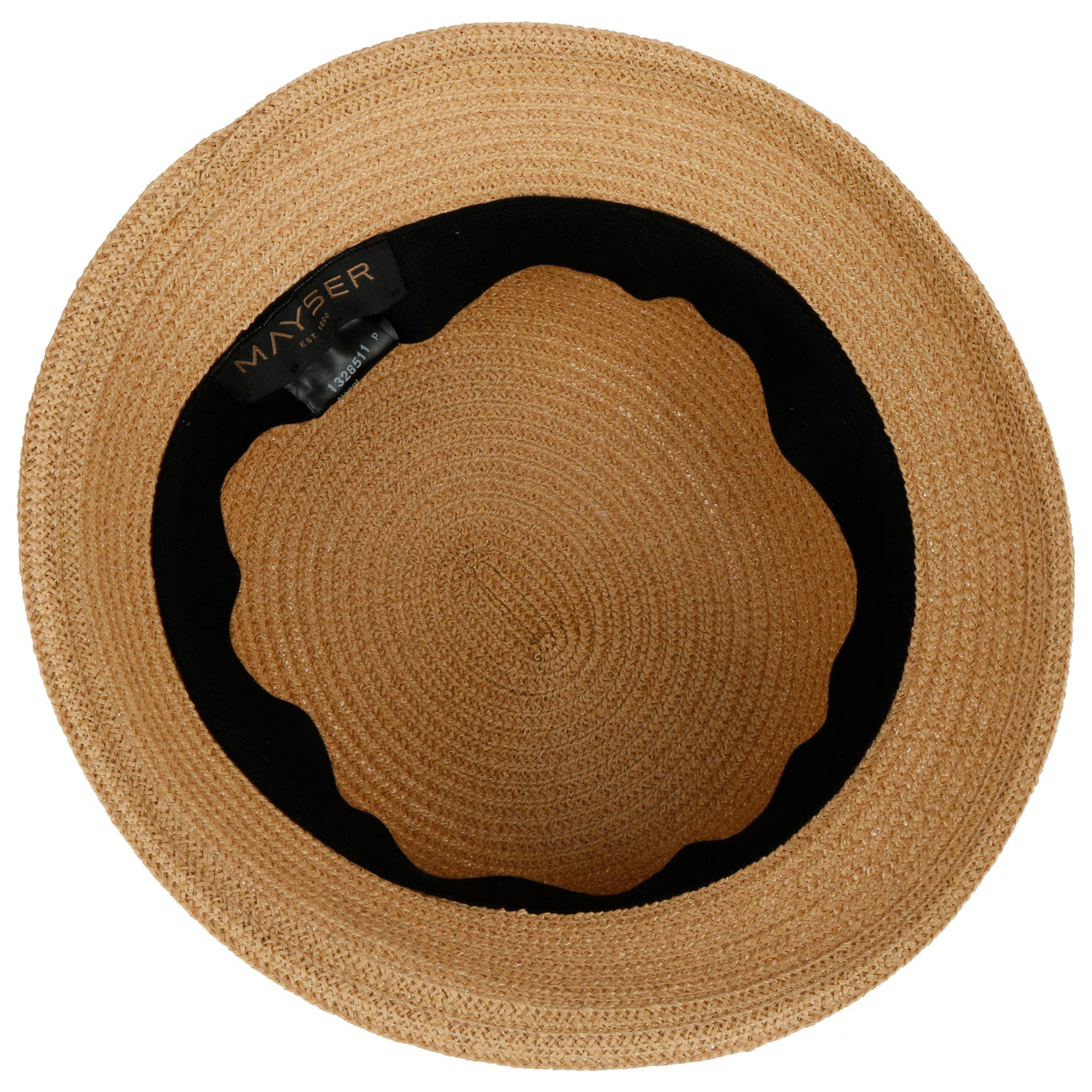 Chapeau en paille tressée en papier Nanni natur 16