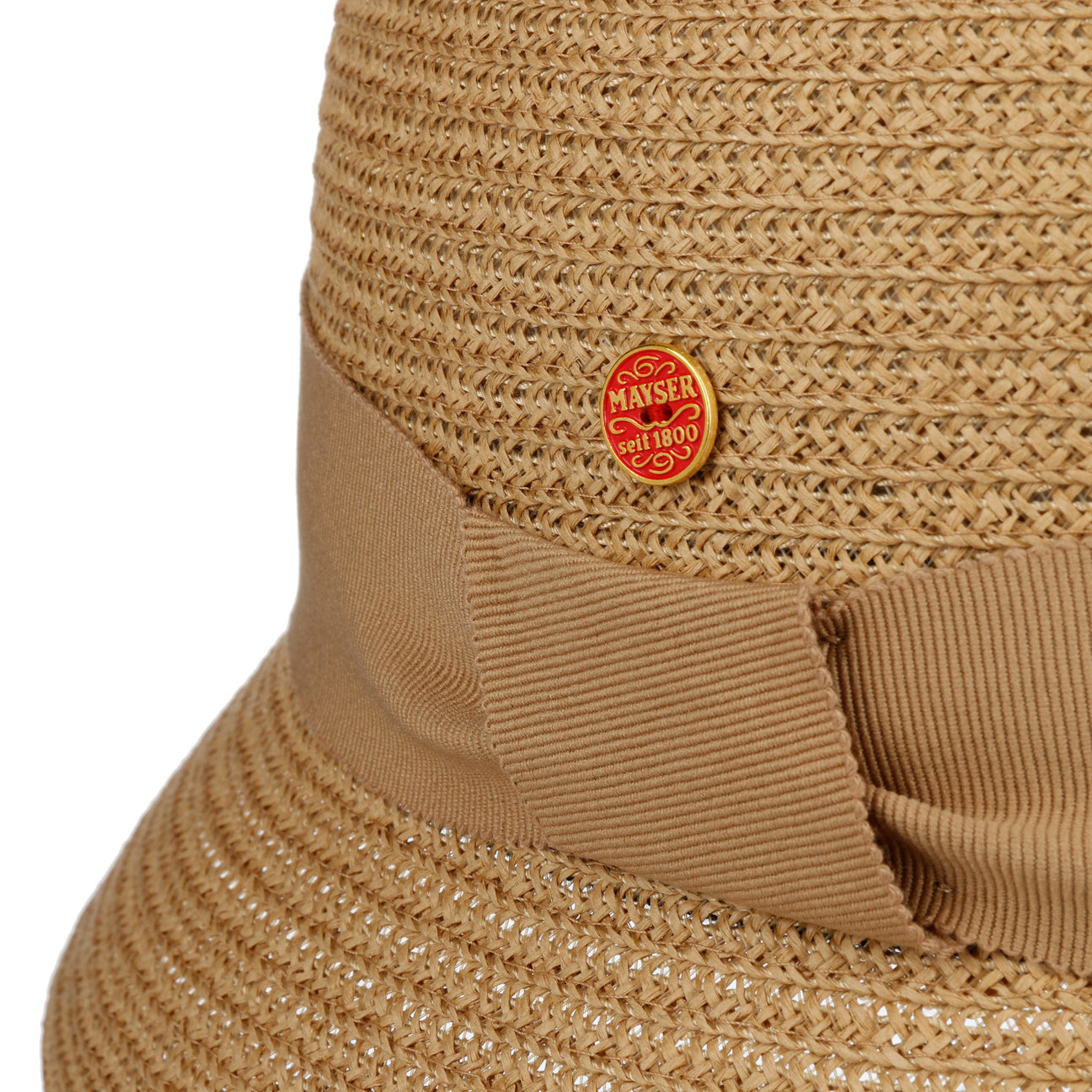 Chapeau en paille tressée en papier Nanni natur 17