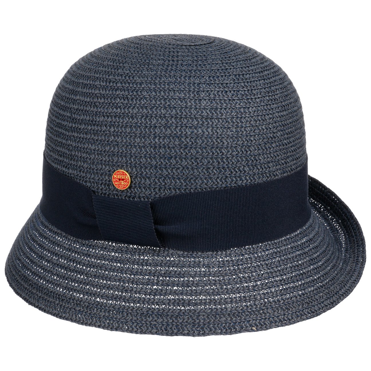 Chapeau en paille tressée en papier Nanni dunkelblau 10