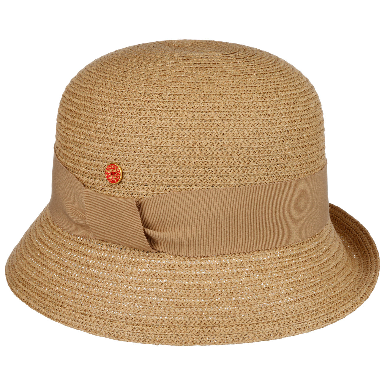 Chapeau en paille tressée en papier Nanni natur 14