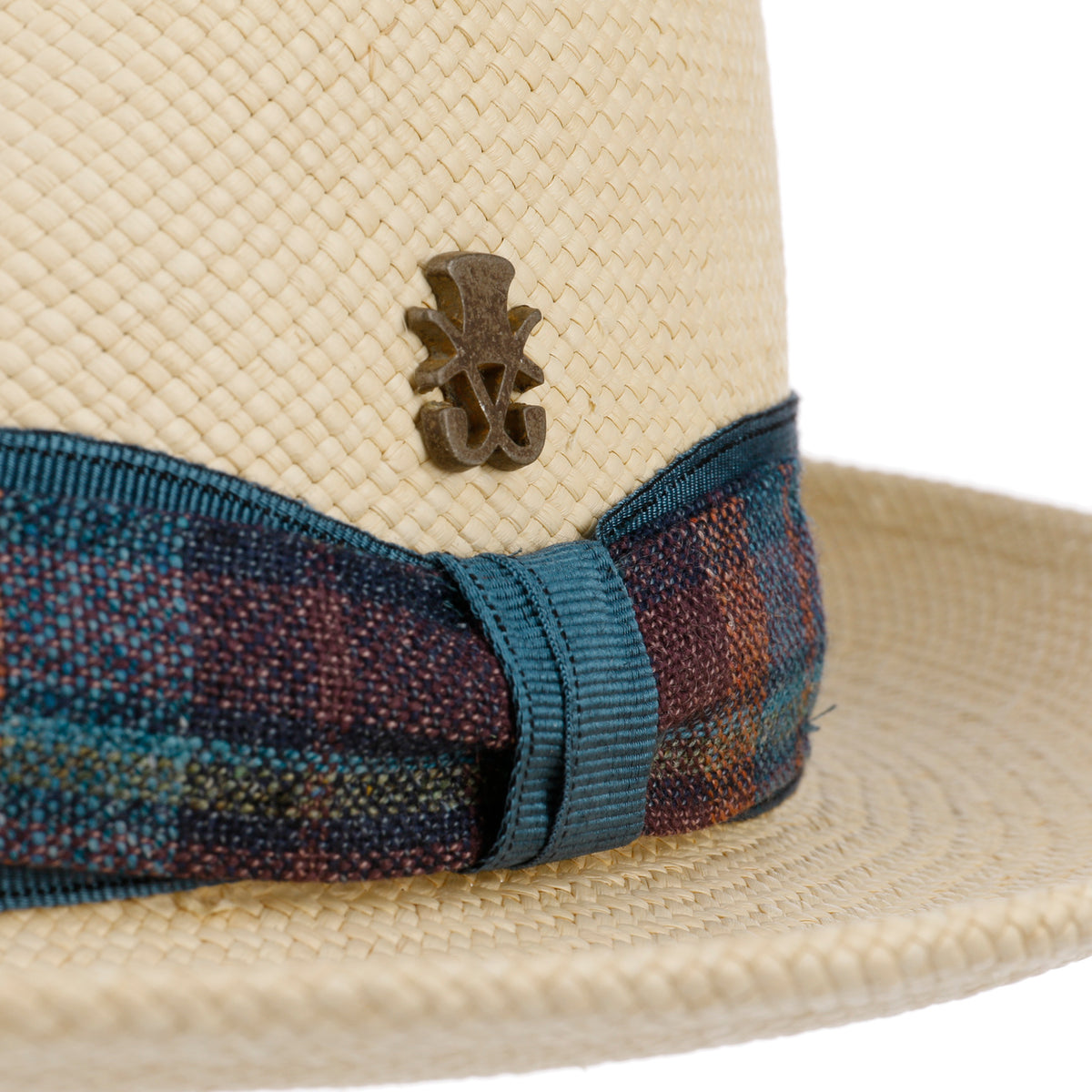 Fabrice Zechbauer Panama-Hatt natur-blau 7