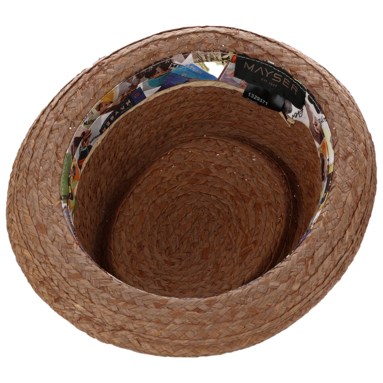 Gareth Pork Pie Straw Hat braun 4