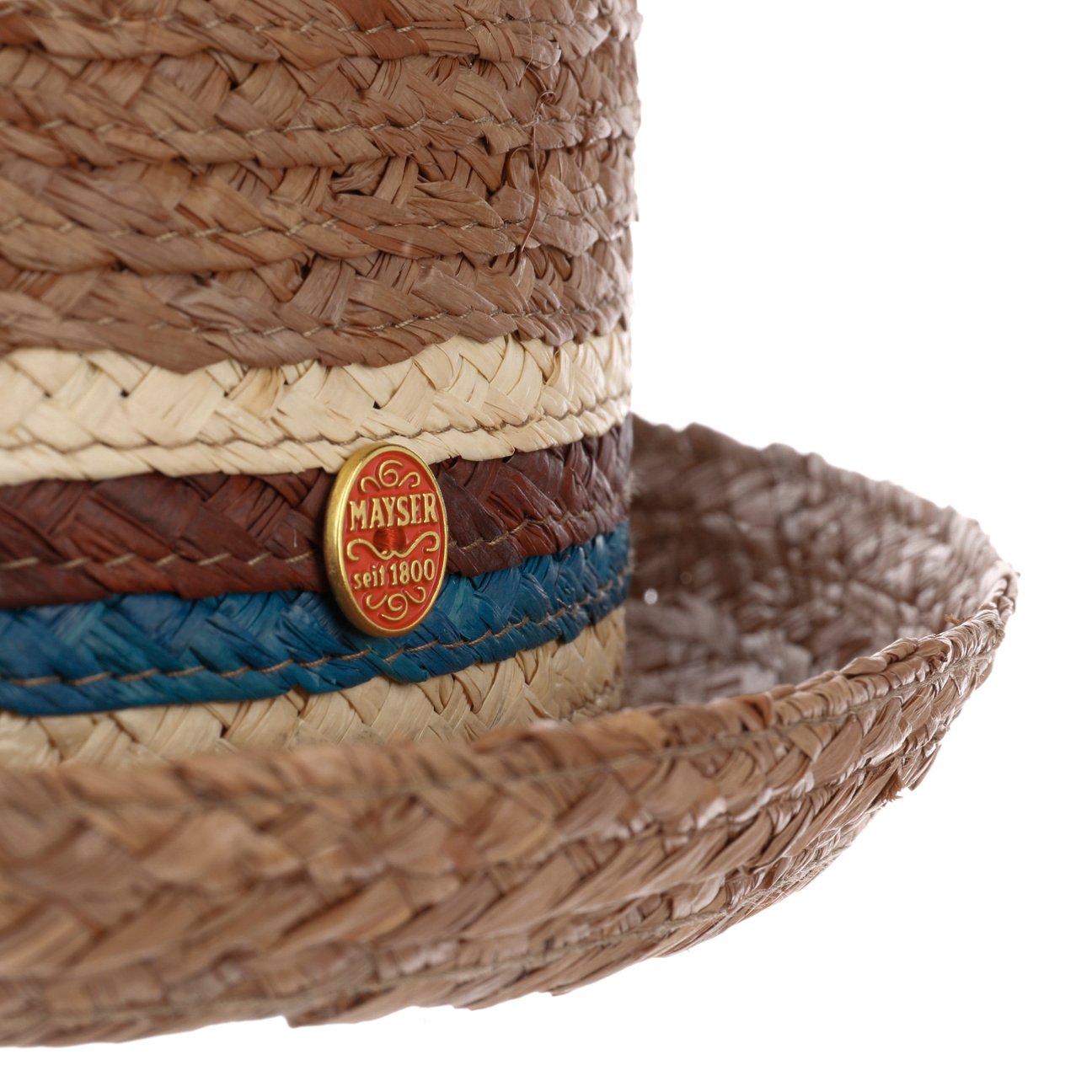 Gareth Pork Pie Straw Hat braun 5