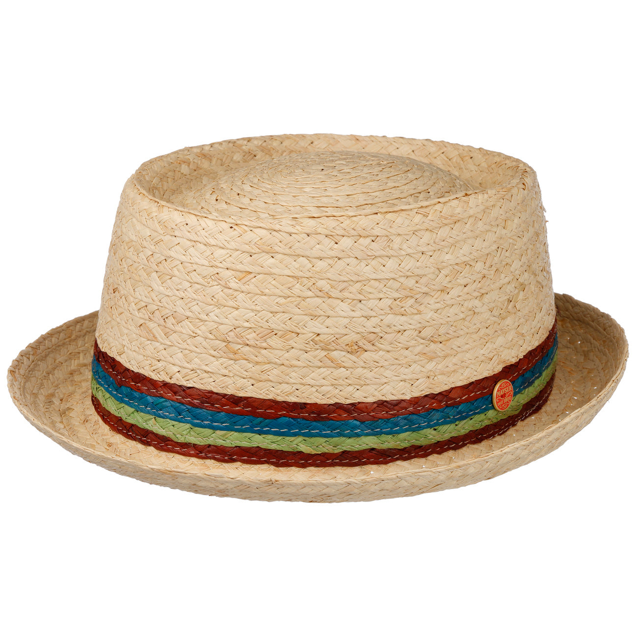 Gareth Pork Pie Straw Hat natur 7