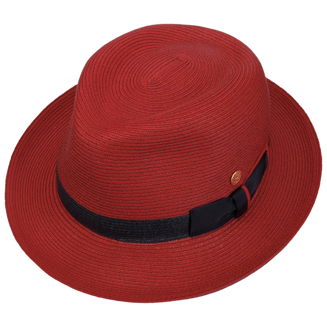 Samuel Livorno Fedora Strohhut rot 13
